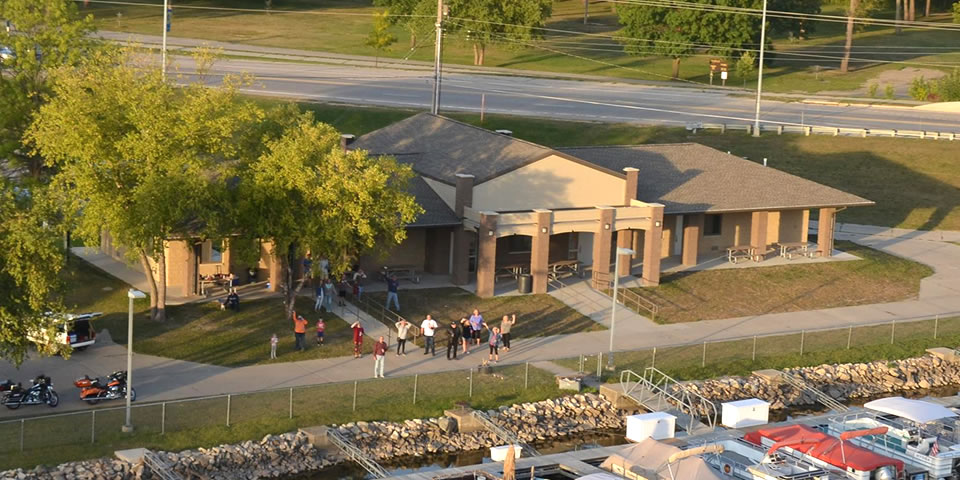 Island Park Beach House aerial